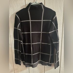 Black and white striped sweater